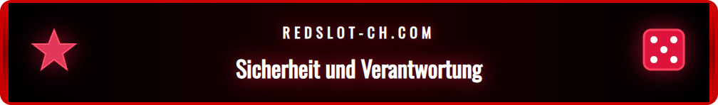 Symbol für sicheres Spielen bei Redslot mit dem ESBK-Logo im Hintergrund.