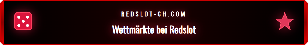 Screenshot der Redslot-Webseite mit diversen Wettoptionen für ein UCL-Spiel.
