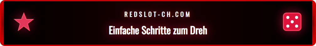 Anleitung zur Teilnahme am täglichen Redslot Rad für garantierte Preise.