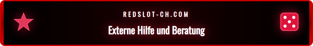 Logos von Schweizer Hilfsorganisationen wie Careplay und SOS-Spielsucht.