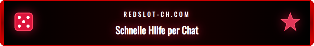 Die Benutzeroberfläche des Redslot Live-Chats auf einem Laptop.