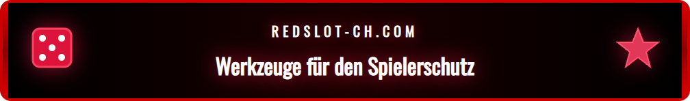 Übersicht der Spielerschutz-Tools im Redslot-Konto des Spielers.